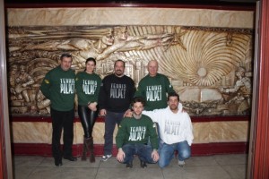 Foto di gruppo in Municipio a Petrosani