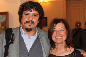 Da sx Fra Marco de Magistris con Morena Pavei dell'Associazione Pollicino (Enrico Collarin)